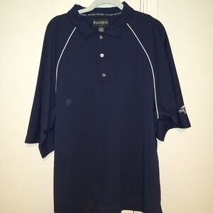 Footjoy FJ Blue Short Sleeve Golf Polo Shirt Men's sz XL